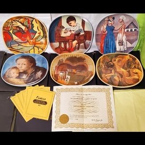 1973 Series, Comp SET of (6) Pablo Picasso Limited Edition 7" Plates